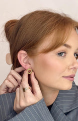 Hollie Gold Chunky Hoop Earrings