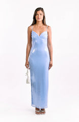 Honey Blue Sequin Maxi Dress
