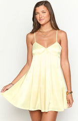Hailee Yellow Mini Dress