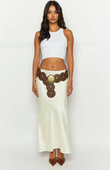 Big Love Cream Maxi Skirt