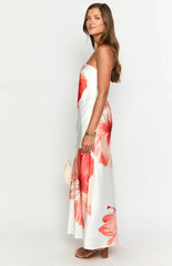 Damia White Floral Maxi Dress