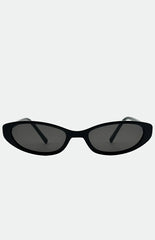 Otra Eyewear LULU Black Thin Cat Eye Sunglasses