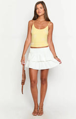 Baxley White Mini Skirt