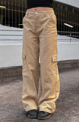 Iva Beige Cargo Pants