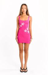 Gorgina Pink Knit Mini Dress