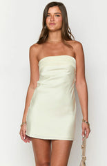 Annie Cream Strapless Mini Dress