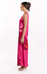 Paisleigh Pink Orchid One Shoulder Maxi Dress