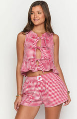 Baxter Red Gingham Shorts