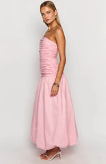 Boulevard Pink Strapless Maxi Dress