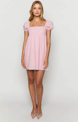 Radient Pink Mini Dress