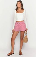 Baxter Red Gingham Shorts