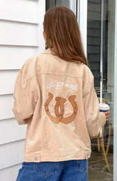 Hugo Cream Cord Western Jacket