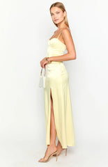Lailani Yellow Corset Maxi Dress