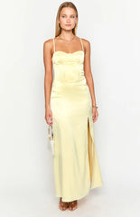 Lailani Yellow Corset Maxi Dress