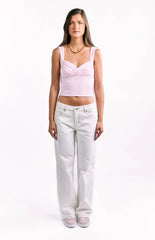 Charli White Low Waist Baggy Leg Jeans