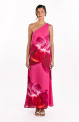 Paisleigh Pink Orchid One Shoulder Maxi Dress