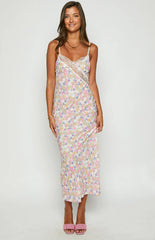 The Exclusive White Floral Lace Maxi Dress