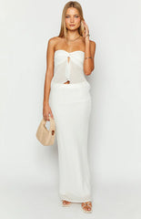 Jacqulin White Maxi Skirt