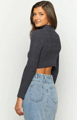 Saoirse Navy Knit Jumper