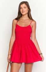 Sharmane Red Mini Dress
