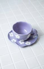 Posy Purple Mug Set