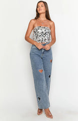 Lover Girl Mid Wash Denim Mid Rise Jeans