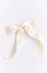 Whimsy Willow Cream Bow Hair Clip