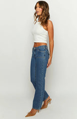 Abrand 99 Low Straight Elena Mid Wash Jeans
