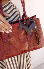 Dachshund Braided Bag Charm