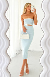 Isobel Blue Midi Dress