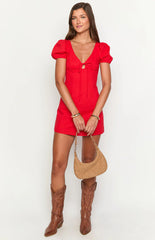 Franky Red Mini Dress