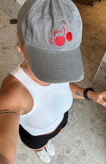 Ma Cheri Black Washed Cap