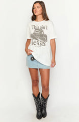 The Laundry Room This Ain't Texas White Oversized Tee