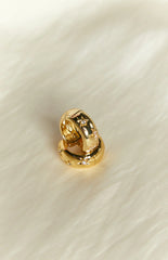 Stardust Gold Hoop Earrings