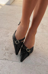 Tony Bianco The Savoir Black Nappa Heels