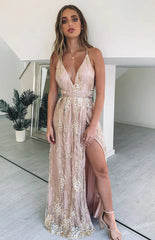 Madeline Formal Dress Rose Gold