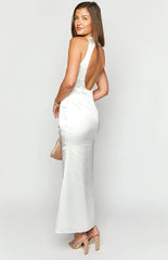 Clara White Maxi Dress