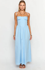Stay Close Blue Maxi Dress