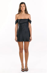 Zoella Black Off The Shoulder Mini Dress