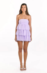 Birthday Girl Lilac Mini Party Dress