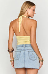 Eloisa Yellow Halter Top