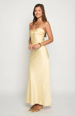 Ashley Yellow Formal Maxi Dress