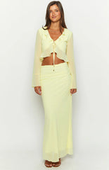 Rarmi Yellow Maxi Skirt