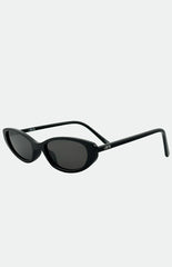 Otra Eyewear LULU Black Thin Cat Eye Sunglasses