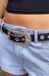 Western Black Sparkle Belt (FREE over $150)