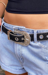 Western Black Sparkle Belt (FREE over $150)