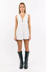 Hector White Playsuit