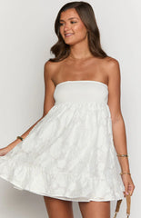 Wiley White Strapless Mini Dress