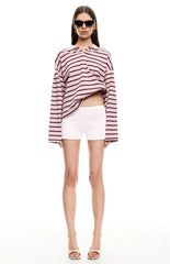 Lioness Rebels Jersey Burgundy Blush Stripe