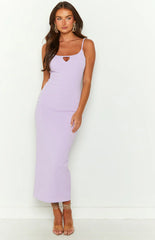 Novah Lilac Midi Dress